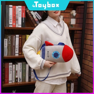 ❀✣2021 Spring New Plush Toy Rocket Bag Creative Cartoon Cute Girl Plush Bag