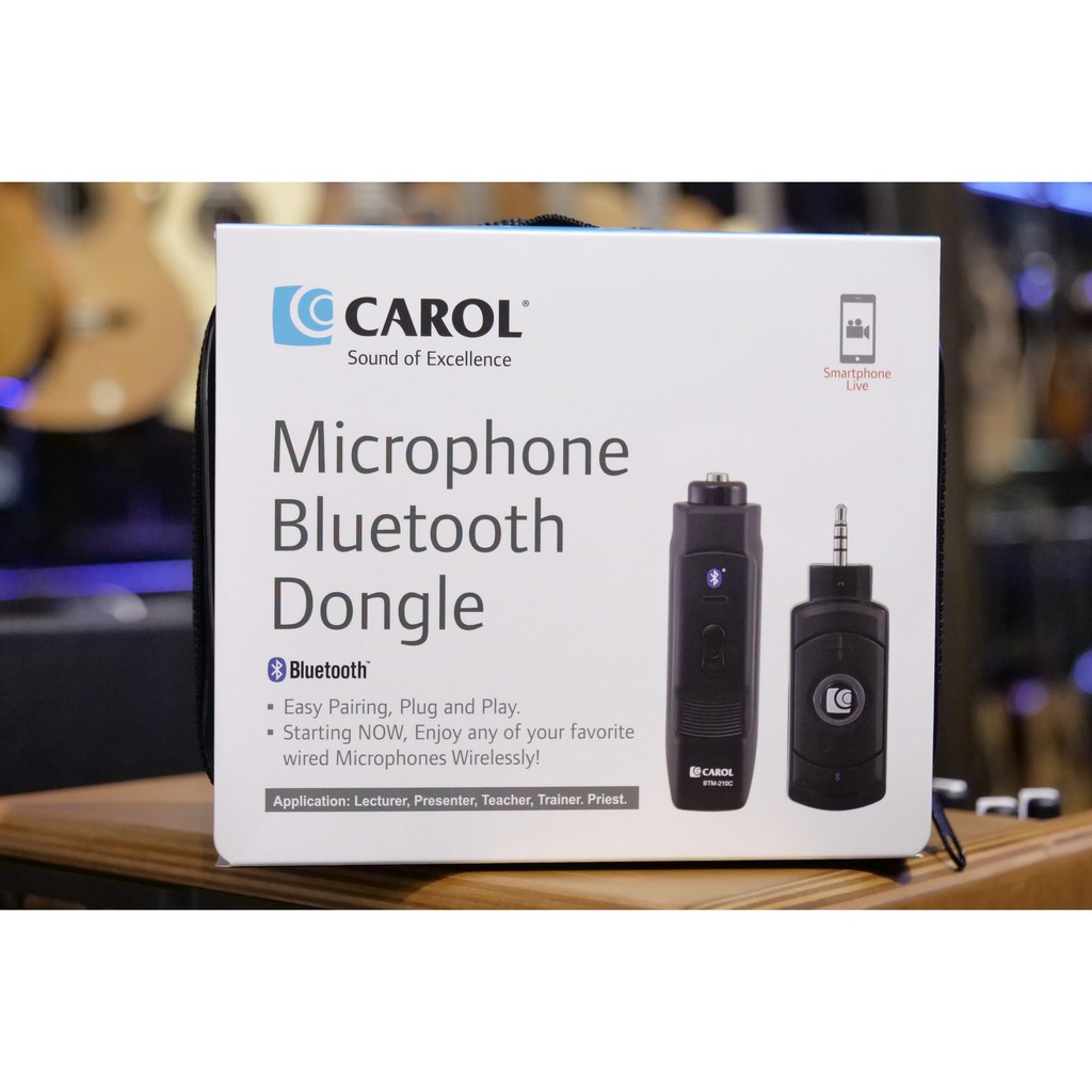 [ลด 35%] Carol Microphone Bluetooth Dongle ไมโครโฟนบลูทูธสำหรับไลฟ์ (โทรศัพท์/คอมพิวเตอร์)