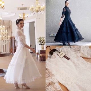 Maxi Dress  เดรสลูกไม้ผ้าปัก