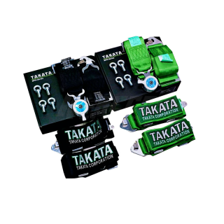 เบลท์ TAKATA Belt 4 จุด เบลท์ซิ่ง เบลท์4จุด เบล์รถแข่ง เบลท์ ทากาตะ เข็มขัดนิรภัย4จุด เบลท์แต่ง เบ้ล เบล Belt