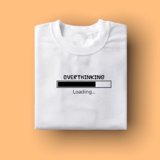 เสื้อคนอ้วน - OVERTHINKING เสื้อแถลงการณ์ด้านสุนทรียศาสตร์ที่เรียบง่ายเกินไป / เสื้อยืด / เสื้อยืด