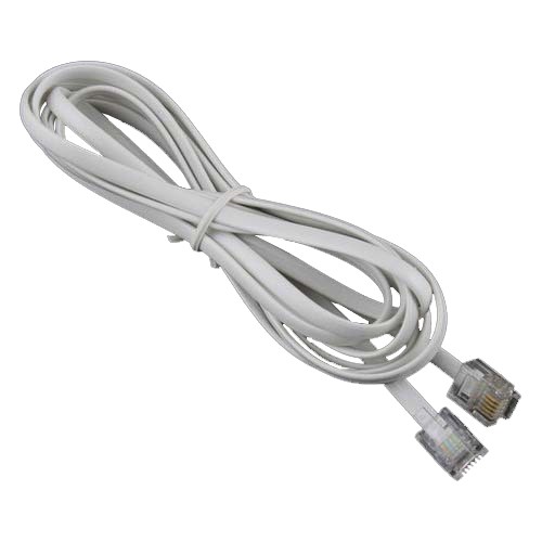 สายโทรศัพท์ RJ -11 ความเร็วสูง  4 pin 4 core ทองแดง 4 เส้น รับเต็มเมตรไม่มีขาด ไม่มีเสีย (  1 เมตร -10 เมตร) ////