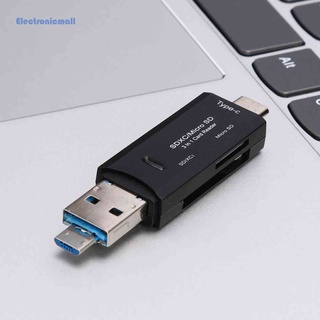 [ElectronicMall01.th] 3 in 1 เครื่องอ่านการ์ดหน่วยความจํา OTG USB Type-C USB 3.0 ความเร็วสูง สําหรับ TF Mirco SD