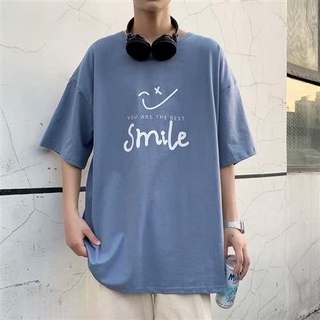เสื้อยืดลำลอง เสื้อยืดแขนสั้น ไซซ์ใหญ่ 4 สี สไตล์เกาหลี ขนาด[ M-5XL ] สำหรับชายและหญิง