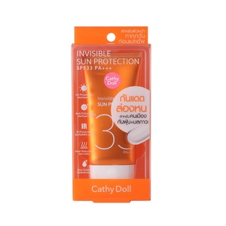 กันแดดเนื้อครีม CATHY DOLL INVISIBLE SUN PROTECTION SPF33 PA+++ 60ml