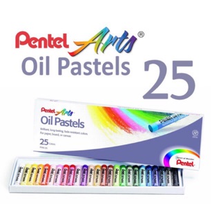 Pentel ชุดสีชอล์ค,25,12สี