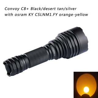 Convoy C8+ ไฟฉาย สีเหลือง พร้อมออสราม KY CSLNM1Fy โคมไฟ LED สีส้ม สําหรับเล่นกีฬา กลางแจ้ง