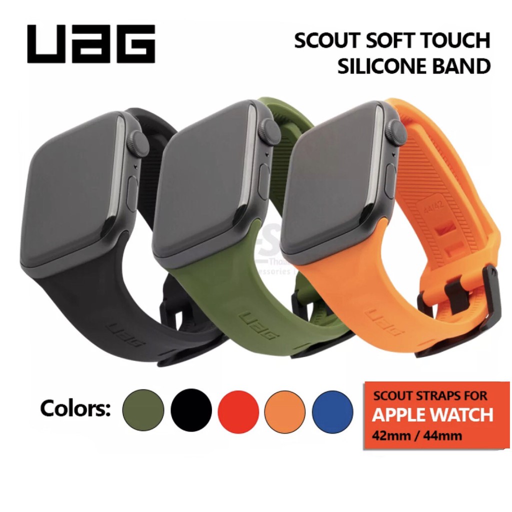 UAG สายซิลิโคน สายแอปเปิ้ลวอช Scout Soft Touch Silicone Band สัมผัสนุ่ม ผิวเรียบ แข็งแรงทนทาน สายซิลิโคน apple watch