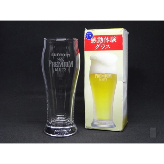 แก้วเบียร์ทรงสูง Suntory The Premium Malt’s