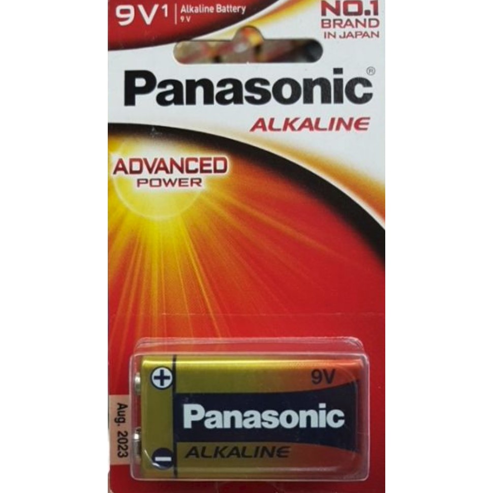 ถ่าน Panasonic 9V Alkaline จำนวน 1 ก้อน