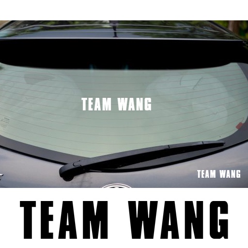 sticker สติ๊กเกอร์ Team Wang ทีมหวัง สติ๊กเกอร์ติดติดรถ JACKSON WANG GOT7
