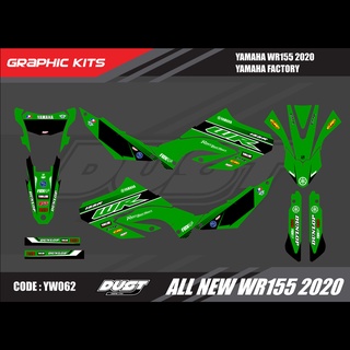 สติ๊กเกอร์วิบาก YAMAHA WR155R 2020 ทั้งคัน Graphic kit สติ๊กเกอร์เคลือบเงา สุดคุ้ม
