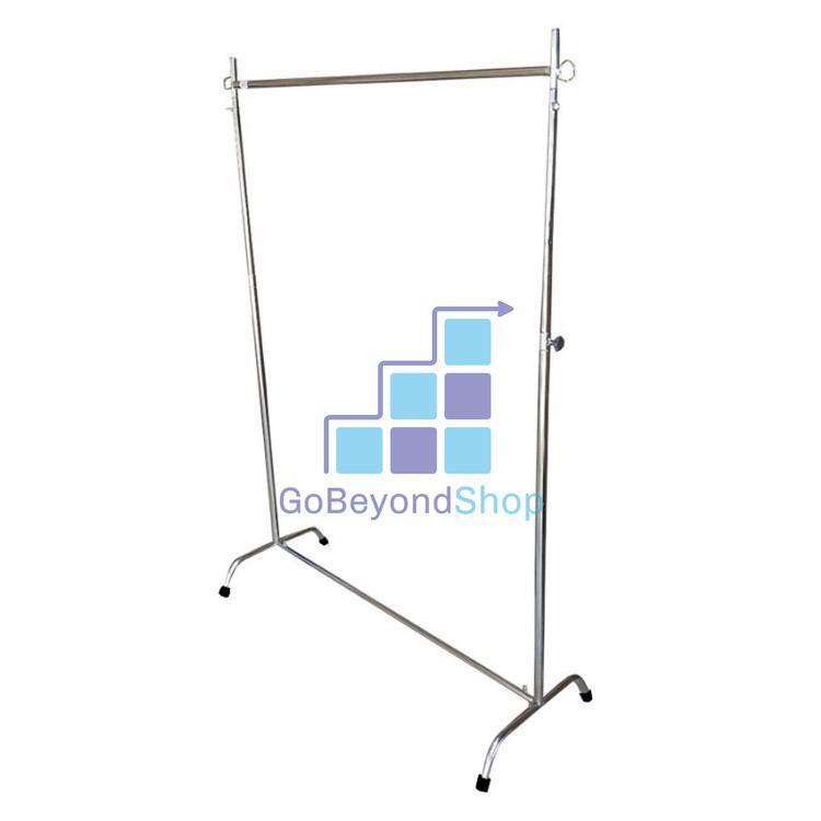 Clotheslines & Drying Racks 138 บาท ราวตากผ้าโครเมี่ยม กว้าง 1ม. ปรับระดับสูง-ต่ำได้ แข็งแรง ทนทาน gb99 Home & Living