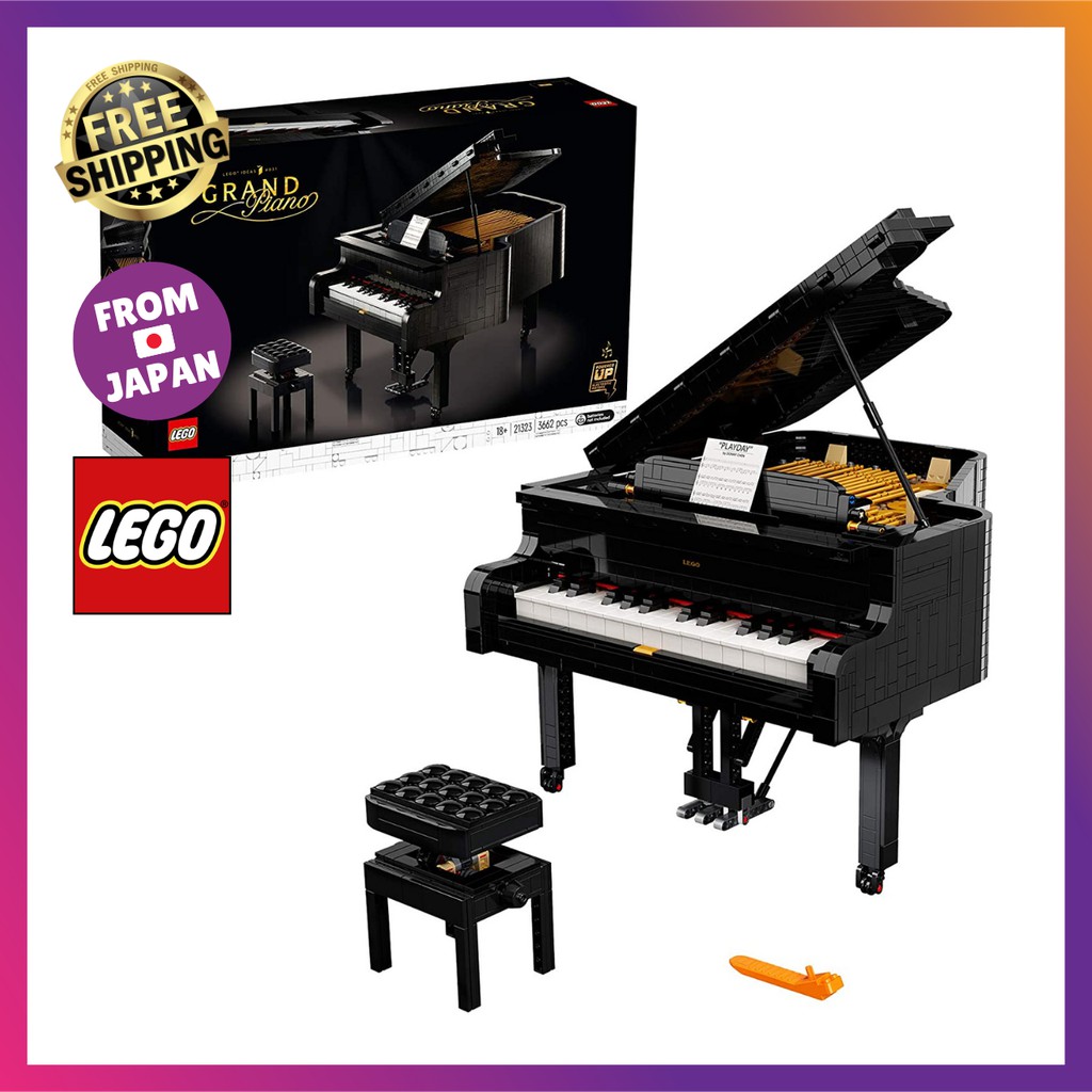 LEGO 21323 Idea grand piano เปียโนคอนเสิร์ต ประสิทธิภาพ เพลง แป้นพิมพ์ ประสิทธิภาพอัตโนมัติ คนรักนาง