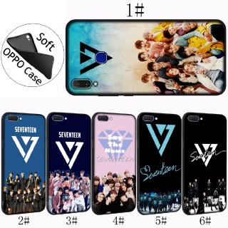 OPPO A3s A5 A5s A7 AX5s AX7 A9 2020 Reno Z 2 10X Soft Phone Case Seventeen 17 Kpop Band Black Cover