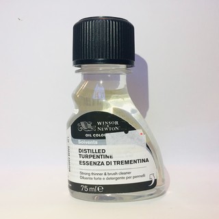 Winsor &amp; Newton Distilled Turpentine 75 ml. น้ำมันสน เทอร์เพ็นไทน์ #007256