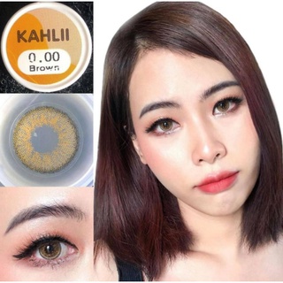 Kahlii Brown Lovelylens บิ๊กอาย คอนแทคเลนส์ ตาโต สีน้ำตาล