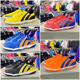 (สีน้ำเงิน/สีแดง ไซซ์ 33) รองเท้าฟุตซอลเด็ก แพน futsal for kids PAN รุ่น VIGOR X S.JR ELVALOY รหัส PF-14JA