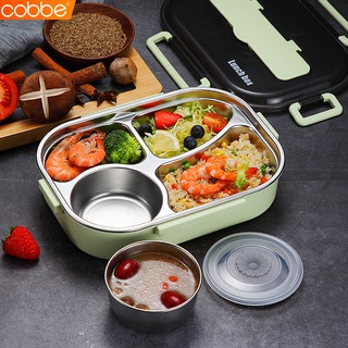 Cobbe Lunch box กล่องใส่อาหาร เบนโตะ กล่องอาหารพกพา กล่องข้าว4ช่อง กล่องข้าว2ช่อง ปิ่นโต ถ้วยใส่อาหาร