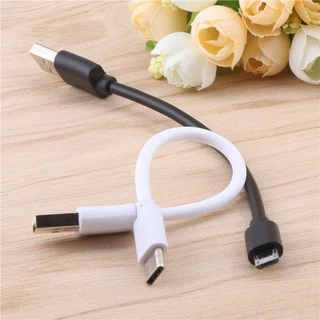 สายชาร์จ Type C Micro USB 15 ซม. ชาร์จเร็ว สําหรับ Samsung Huawei Android Phone Sync Data Cord USB Adapter Cable