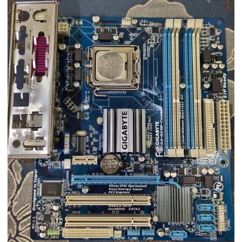 Gigabyte GA-G41M-Combo (rev. 2.0) พร้อมฝาหลัง เหลือ 1 บอร์ด