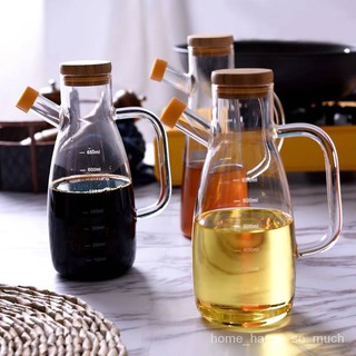 ขวดแก้วใส่น้ำมัน ใส่เครื่องปรุงซอสของเหลว ปริมาตร 650ml.  ***สินค้าพร้อมส่ง***