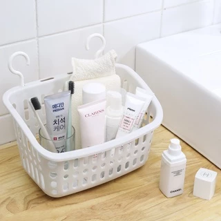 HomeDee [พร้อมส่ง] ตะกร้าแขวนได้ ตะกร้าในห้องน้ำ แขวนซ้อนกัน แข็งแรง ทนทาน รับน้ำหนักได้ดี