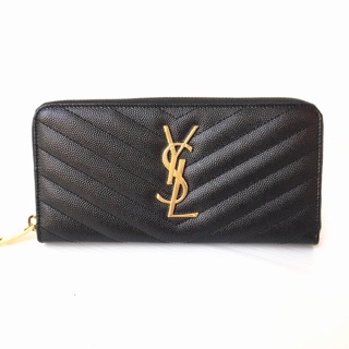 YSL Zippy Wallet Black GHW