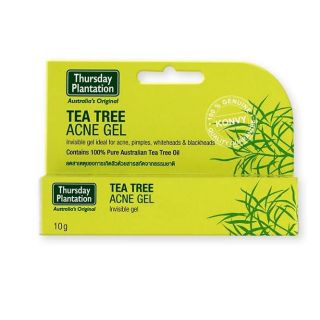 Tea Tree Acne Gel ยี่ห้อ Thursday Plantation 10g เทริสเดย์ แพลนเทชั่น ที ทรี แอคเน่ เจล 10 กรัม