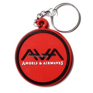 ANGELS &amp; AIRWAVES พวงกุญแจ ยาง พรีเมี่ยม  ร็อค พังค์ เมทัล ไม่เท่คืนได้ AAF279