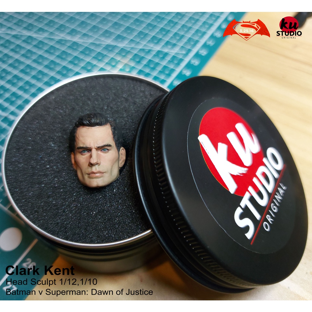 Superman Clark Kent Head Sculpting 1/12