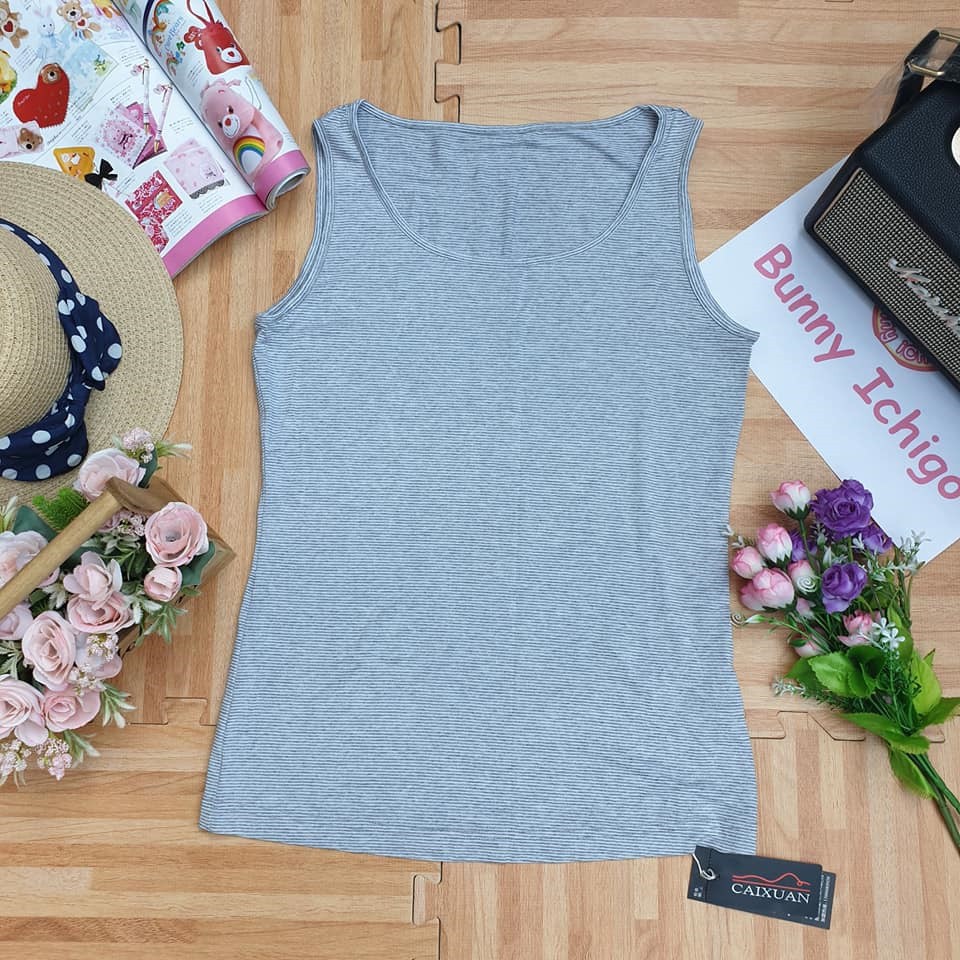 Caixuan เสื้อกล้าม มือ 1 สีเทา sh1