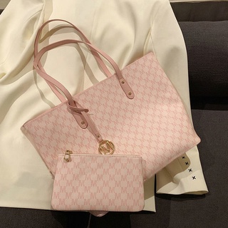 ❃∏✾miocra koly cherry blossom tote bag หญิง ฤดูใบไม้ร่วงและฤดูหนาว 2021 ใหม่ กระเป๋าถือ กระเป๋าสะพายความจุขนาดใหญ่