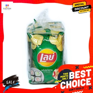 เลย์คลาสสิครสโนริสาหร่าย 42 กรัมX6 LAYS CLASSIC NORI SEAWEED 42G.X6