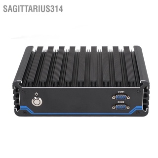 Sagittarius314 Industrial Computer Aluminum Alloy Case 16 Bits POE Optocoupler Isolation Fanless Mini IPC for Automation 100‑240V