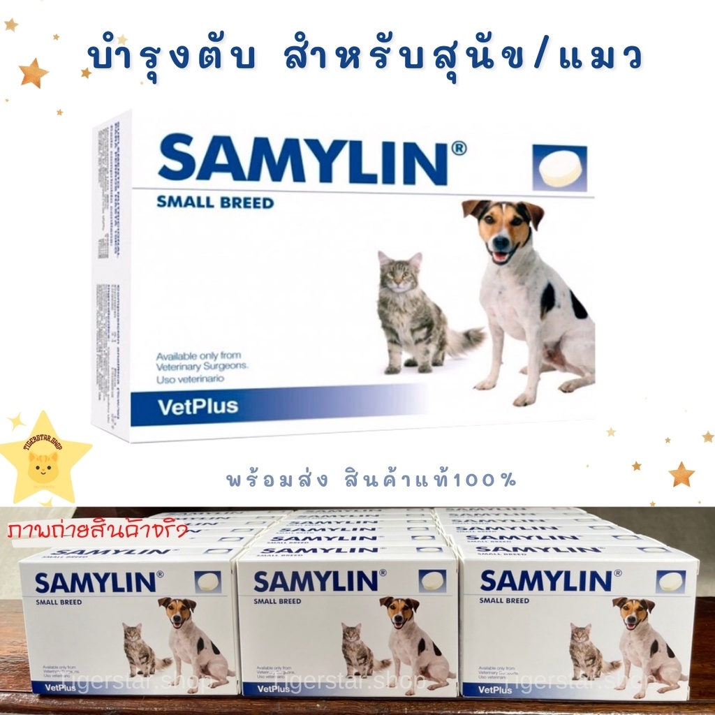 (พร้อมส่ง) Samylin Small Breed บำรุงตับ สำหรับสุนัข/แมว ชนิดเม็ด Exp.2024