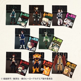 งานจับฉลาก แฟ้ม Ichiban Kuji MY HERO ACADEMIA HERO VS VILLAINS - Prize I โมเดล ของแท้ I prize Clear File Sticker Set