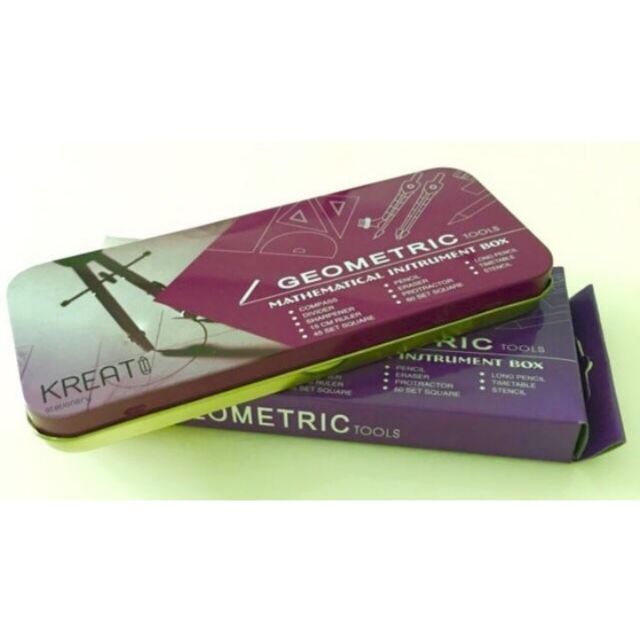 KREATI GEOMETRIC TOOLS MATHEMATICAL INSTRUMENT BOX