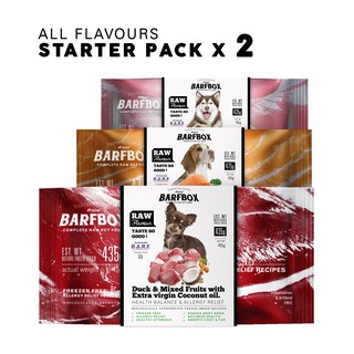 บาร์ฟสดฟรีซดราย BARFBOX รวม 3 รส x 2 ชุด