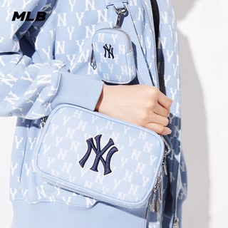 MLB (พร้อมส่ง) กระเป๋าMLB JACQUARD MONOGRAM Crossbody Bag กระเป๋าสะพายข้าง กระเป๋าNY ของแท้💯%