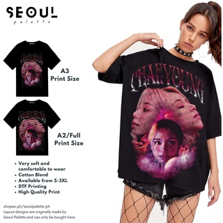 Chaeyoung สองครั้งครั้งเดียว Kpop ผ้าฝ้ายขนาดใหญ่ Bootleg วินเทจกราฟิกเสื้อเชิ้ตสีดําผ้าฝ้าย Un C9&gt;