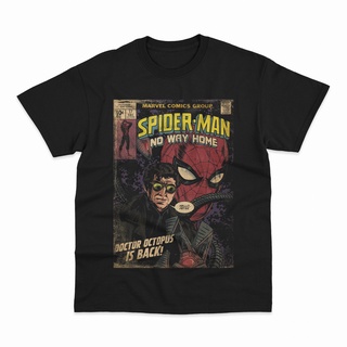 ถูกสุดๆเสื้อยืด พิมพ์ลาย Spiderman Vs. ดร. ภาพยนตร์ซูเปอร์ฮีโร่ Marvel ปลาหมึก ไม่มีทางกลับบ้าน สไตล์วินเทจรหัสเต็ม