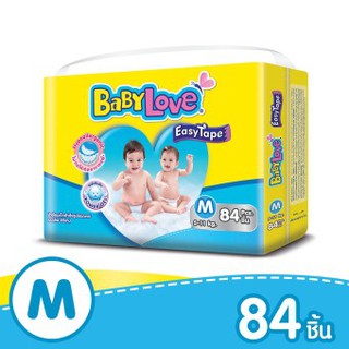 BabyLove ผ้าอ้อมแบบเทป - รุ่น Easy Tape ไซส์ M 84 ชิ้น