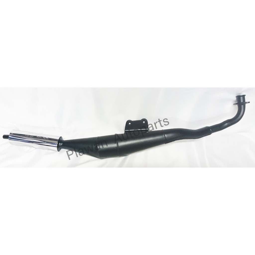 ท่อไอเสียเดิม RC110R Royal, RC110SR Sprinter แบรนด์ Groove | พ่นสีดำด้าน ปลายโครเมี่ยม มอก.341-2543 ท่อหนา เสียงเงียบ