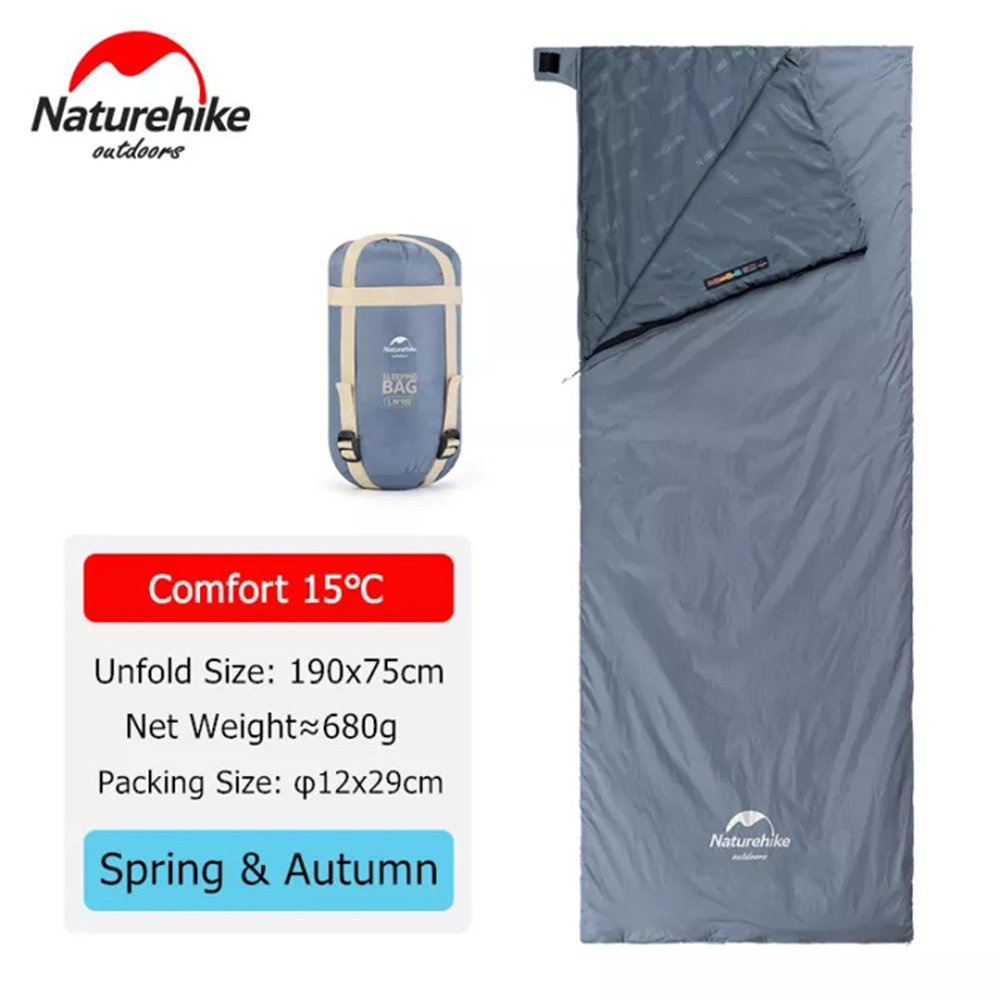 Naturehike NH21MSD09-LW180 ในร่มกลางแจ้ง ultralight sleep Bag ซองถุงนอน - (190 ซม.x 75 ซม.)