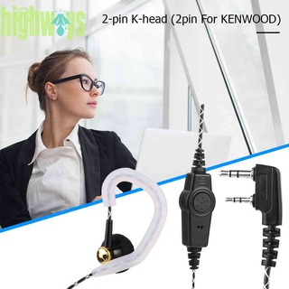 【พร้อมส่ง】หูฟัง K-type 2Pin สําหรับวิทยุสื่อสาร Kenwood KPG Baofeng UV 5R [highways.th]