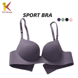 1K Sport Bra Push Up Pakaian Dalam Senam Zumba Jogging P100 Bra Yoga Bra Fashion Bra BH Tanpa Kawat Pakaian Dalam Olahraga Wanita High Quality