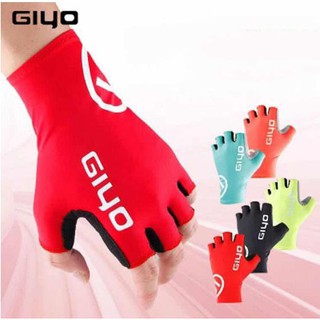 GIYO ถุงมือปั่นจักรยาน มีเจลกันกระแทก+แถบกันโทรศัพท์ลื่น