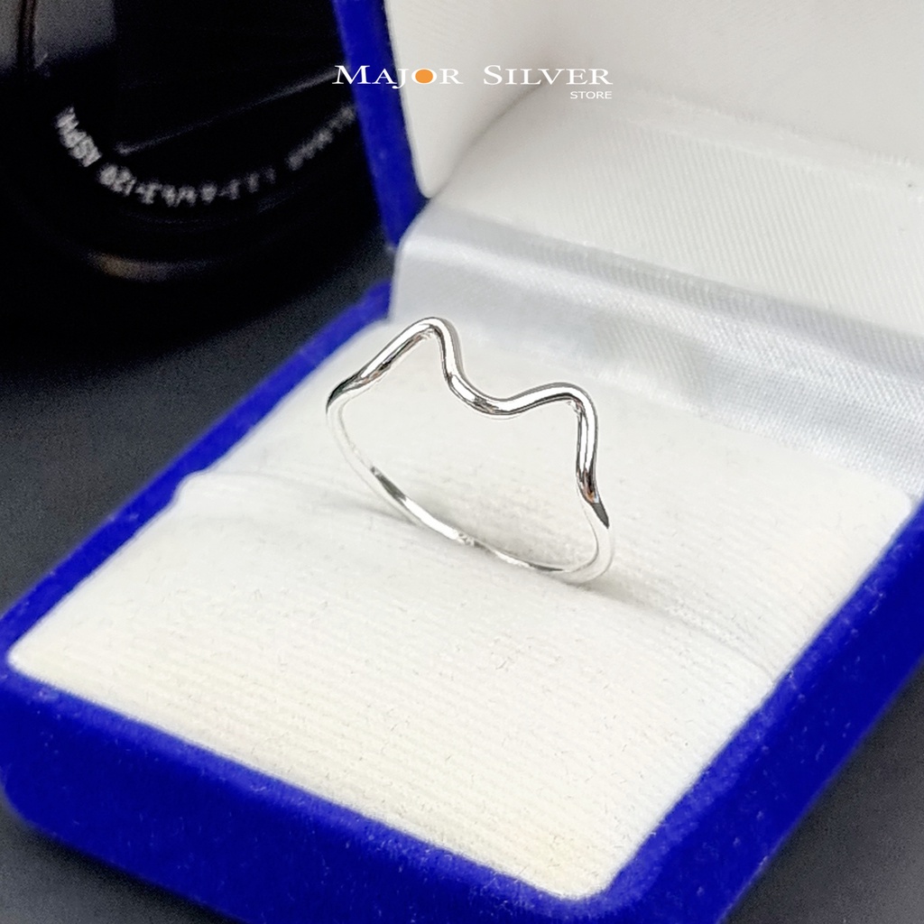 แหวนหูแมว / แฟชั่น ดีไซน์มินิมอล ใส่เท่ๆ สำหรับคนรักแมว เงินแท้ 925 : E-V-BeCat1.3