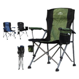 เก้าอี้สนาม เก้าอี้สนามพับได้ เก้าอี้ปิคนิค เก้าอี้แคมป์ปิ้ง คนอ้วน พร้อมกระเป๋าจัดเก็บ โครงอลูมิเนียมรับน้ำหนักได้150KG